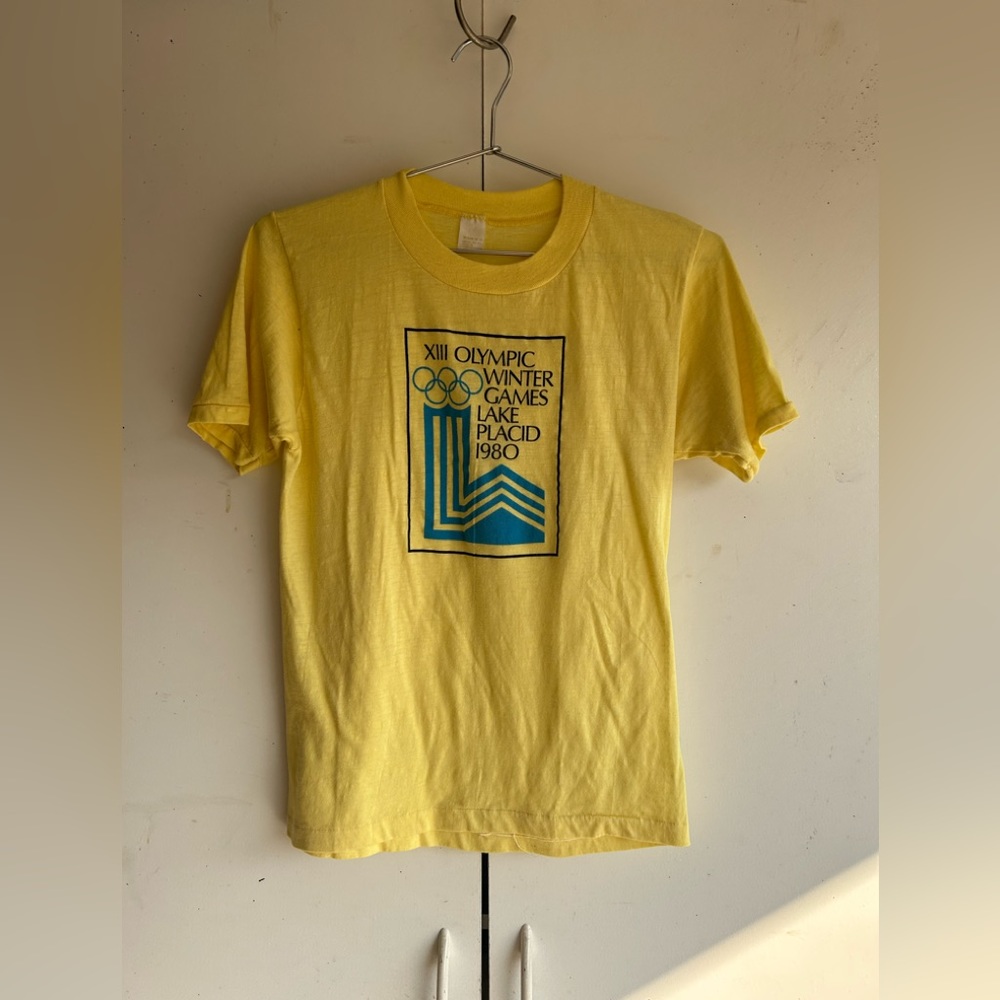 VINTAGE DEADSTOCK XIII Olympic winter games Lake Placid 1980 tee shirt